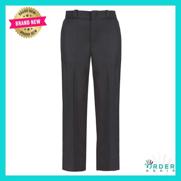 Utility Work Pants Elastic Waistband Classic Professional Durable Textured